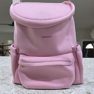 Corkcicle Lotus Backpack Cooler.  Blush Pink. Lunch Box